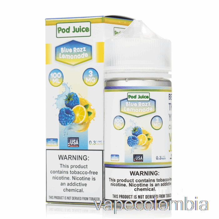 Limonada Vape Desechable Blue Razz - Jugo De Vaina - 100ml 12mg